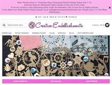 Tablet Screenshot of creativeembellishments.com